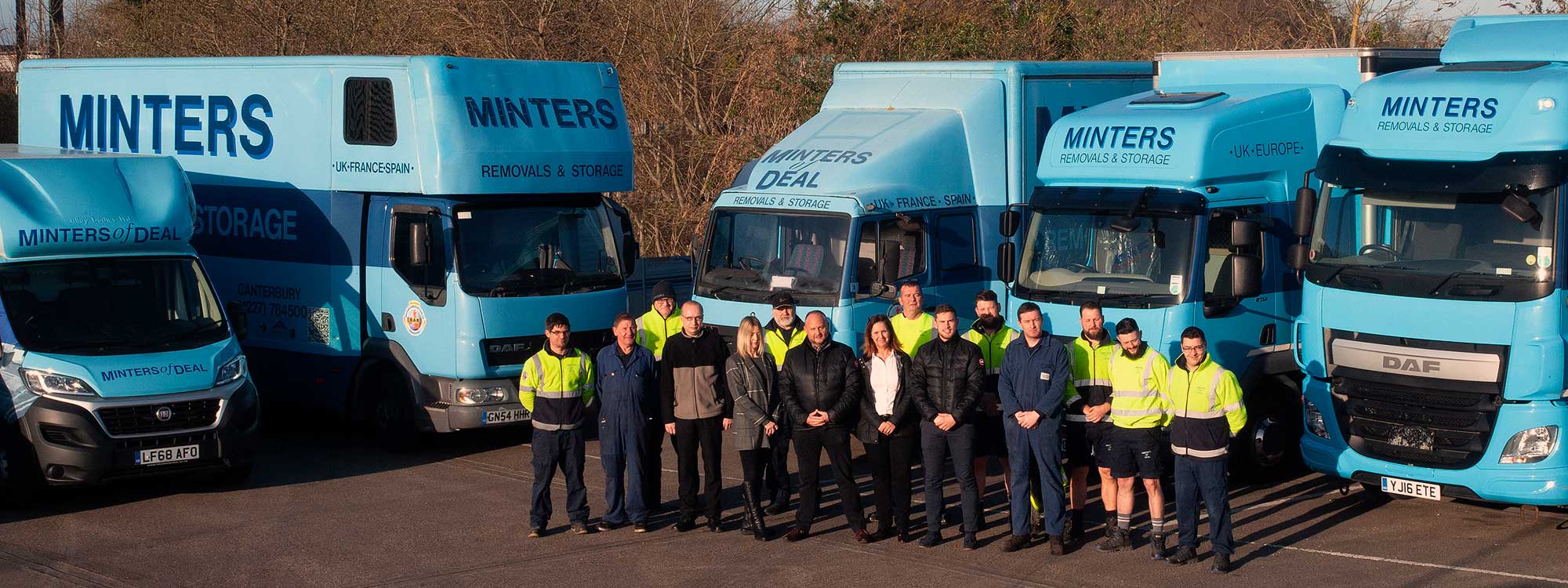 Image of the Minters of Deal team and their fleet